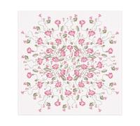 Ekelund Linneväveri Nappe Åkervinda 75x75 cm Rose