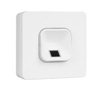 EKEY 203705 Lot de lecteur d’empreinte xLine blanc avec châssis en plastique blanc, boîtier en applique, unité de commande, pour montage en applique, 0,4 W, 12-24 V, Lecteur d’empreinte digitale blanc