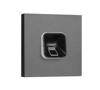 EKEY 204706 Lot de Lecteur d’Empreinte sLine Noir avec Module d’interphone Siedle Vario Gris foncé micacé, unité de Commande, pour interphone Siedle, 0,4 W, 12-24 V, Lecteur d’Empreinte Digitale Noir