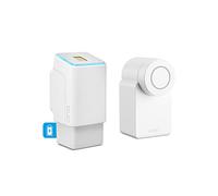 EKEY UNO 200204 Lecteur d’Empreinte Digitale avec Batterie Rechargeable, y Compris Nuki Smart Lock 3.0 Blanc, Lot de Post-équipement AV. Batterie Rechargeable pour Toutes Les Portes courantes, Blanc