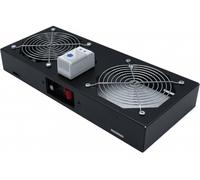 EKIVALAN Kit 1 ventilateur avec thermostat pour coffret CEPA noir
