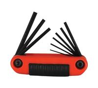 Eklind 25912 0.050-3/40,6 cm Taille de la clé hexagonale Série Ergo-fold pliable avec ensemble de poignée ergonomique - Acier (9 pièces)