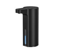 EKO Aroma Distributeur de Savon Liquide Automatique, Rechargeable et résistant à l'eau pour Cuisine et Salle de Bain avec contrôle du Volume réglable (Acier Noir Mat)