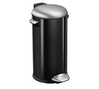 EKO - Belle Deluxe Poubelle à pédale 30 litres - Steel Plastic - noir brillant,mat s/s