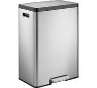 EKO - EcoCasa 2 Poubelle à pédale 45 litres - Acier inoxydable Plastique - Acier inoxydable mat