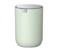 EKO Mini poubelle de bureau ronde avec couvercle basculant - Petite poubelle de table pour bureau, maison, voiture (sauge)