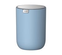 EKO Fandy Mini poubelle de table ronde de 1,5 l avec couvercle basculant, pour bureau, maison, salle de bain, chambre à coucher, voiture (bleu)