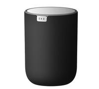 EKO Fandy 2,2L Mini Poubelle avec Couvercle à Balai, Petite Poubelle de Bureau pour Salle de Bain, Plan de Travail, Vanité, Bureau ou Bureau, Petite Poubelle (Noir)