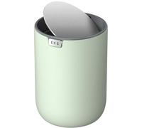 EKO Fandy Poubelle de Bureau 2,2 L avec Couvercle Basculant Vert Sauge