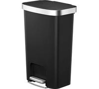 EKO - Hana 1 poubelle à pédale 2x25 litres - Plastique - Noir