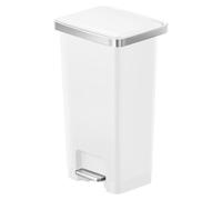 EKO - Hana 2, poubelle à pédale 45 litres - Plastique - Blanc