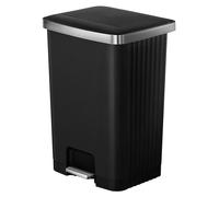 EKO - Hana 2 Poubelle à pédale 70 litres - Plastic - Noir