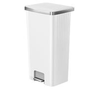 EKO - Hana 2 Poubelle à pédale 90 litres - Plastique - Blanc
