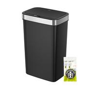 EKO Hana Deluxe Poubelle automatique à capteur de cuisine 50 L en plastique, fermeture douce