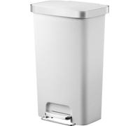 EKO - Hana poubelle à pédale 45 litres - Plastique - Blanc