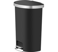 EKO - Hana Poubelle à pédale semi-circulaire 55 litres - Plastic - Noir
