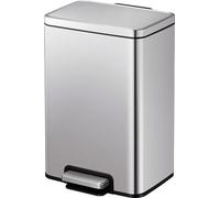 EKO - Madison Poubelle à pédale 20 litres - Plastique inoxydable - Acier inoxydable mat