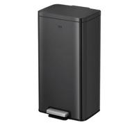 EKO - Madison Poubelle à pédale 30 litres - Acier inoxydable Plastique - Noir