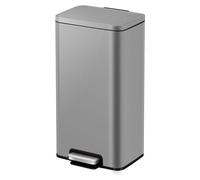 EKO - Madison Poubelle à pédale 30 litres - Plastique inoxydable - Couleur grise