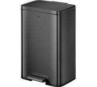 EKO - Madison Poubelle à pédale 50 litres - Acier inoxydable Plastique - Noir