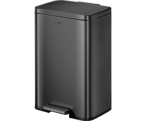 EKO - Madison Poubelle à pédale 50 litres - Acier inoxydable Plastique - Noir