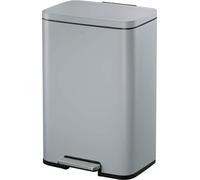 EKO - Madison Poubelle à pédale 50 litres - Plastique inoxydable - Couleur grise