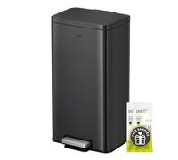 EKO Madison Poubelle de Cuisine 30 L à Pédale Noir Mat