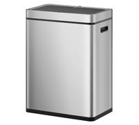 EKO - Mirage Plus Sensor Recycler Poubelle 30+30 litres - Stainless steel Plastic - Matt Inox