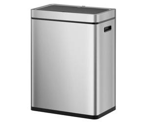 EKO - Mirage Plus Sensor Recycler Poubelle 30+30 litres - Stainless steel Plastic - Matt Inox