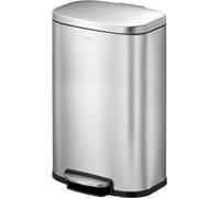 EKO - Oli-Cube Recycler Poubelle à pédale 20+20 litres - Stainless steel - Matt stainless steel