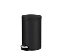 EKO - Poubelle à pédale Serene 20 litres - Acier inoxydable et plastique - Noir