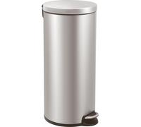 EKO - Poubelle à pédale Serene 30 litres - Acier inoxydable et plastique - Acier inoxydable mat