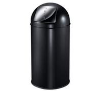 Poubelle Push Can métal noire 40 L
