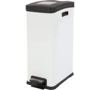 EKO - Rejoice Poubelle à pédale 30 litres - Steel Plastic - Blanc