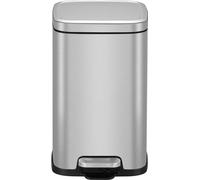 EKO - Stella Poubelle à pédale 12 litres - Acier inoxydable - Acier inoxydable mat
