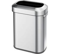 EKO - Urban oval waste bin 60 litres - Acier inoxydable - Acier inoxydable mat
