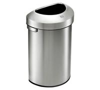 EKO - Urban poubelle semi-circulaire 80 litres - Stainless steel - Matt stainless steel