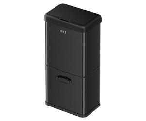 EKO - Vintage Sensor Poubelle 32+18 litres - Powdercoated Steel ABS - Matt Black