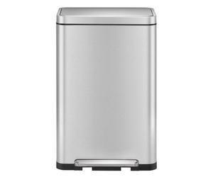EKO - X-Cube Poubelle à pédale 30 litres - Stainless steel Polypropylene - Matt Edelstahl