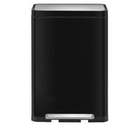 EKO - X-Cube Poubelle à pédale 45 litres - Steel Stainless steel Polypropylene - noir, inox mat