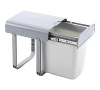 EKOTECH Poubelle encastrable Aladin 40 1 x 16 l, en plastique, gris