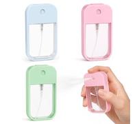 EKRIZY 3 Vaporisateurs Parfum Vide, 45 Ml, Vert Clair, Rose Pâle, bleu clair, Réutilisables