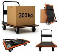 Ekspand | Chariot de transport Wm04 - Noir - 300 kg - 61 x 91 cm - 13,2 kg
