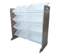 Ekspand | Rangement pour étagère - Beige - 80 cm x 85 cm x 30 cm - 12 compartiments - Bac en plastique pour jouets