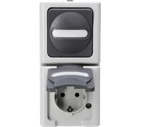 EL BE 130856009 - Interrupteur apparent pour pièces humides BLUE ELECTRIC, interru