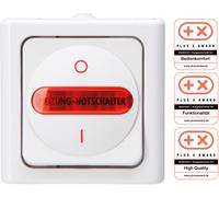 Interrupteur d'arrêt d'urgence pour chauffage Kopp 562302000 BlueElectric blanc arctique
