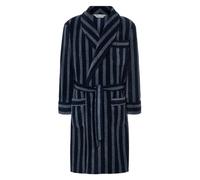 El Búho Nocturno Peignoir Homme Polaire Hiver Chaude - Robe Chambre Longue Genoux/Sweat-Shirt Zippé Poches - Grande Taille Ceinture Confortable Épais Bien au Chaud, 100% Polyester, Bleu 0608, XL