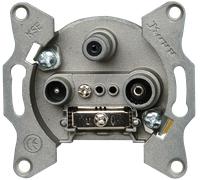 Kopp 916400181, SAT+ TV + Radio, 1 module(s), Gris