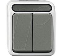EL ME 31158029 - Interrupteur série : Aquastar, 1 pôle, gris clair
