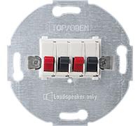 EL SM 467019 - Connecteur haut-parleur encastré - 2 fois